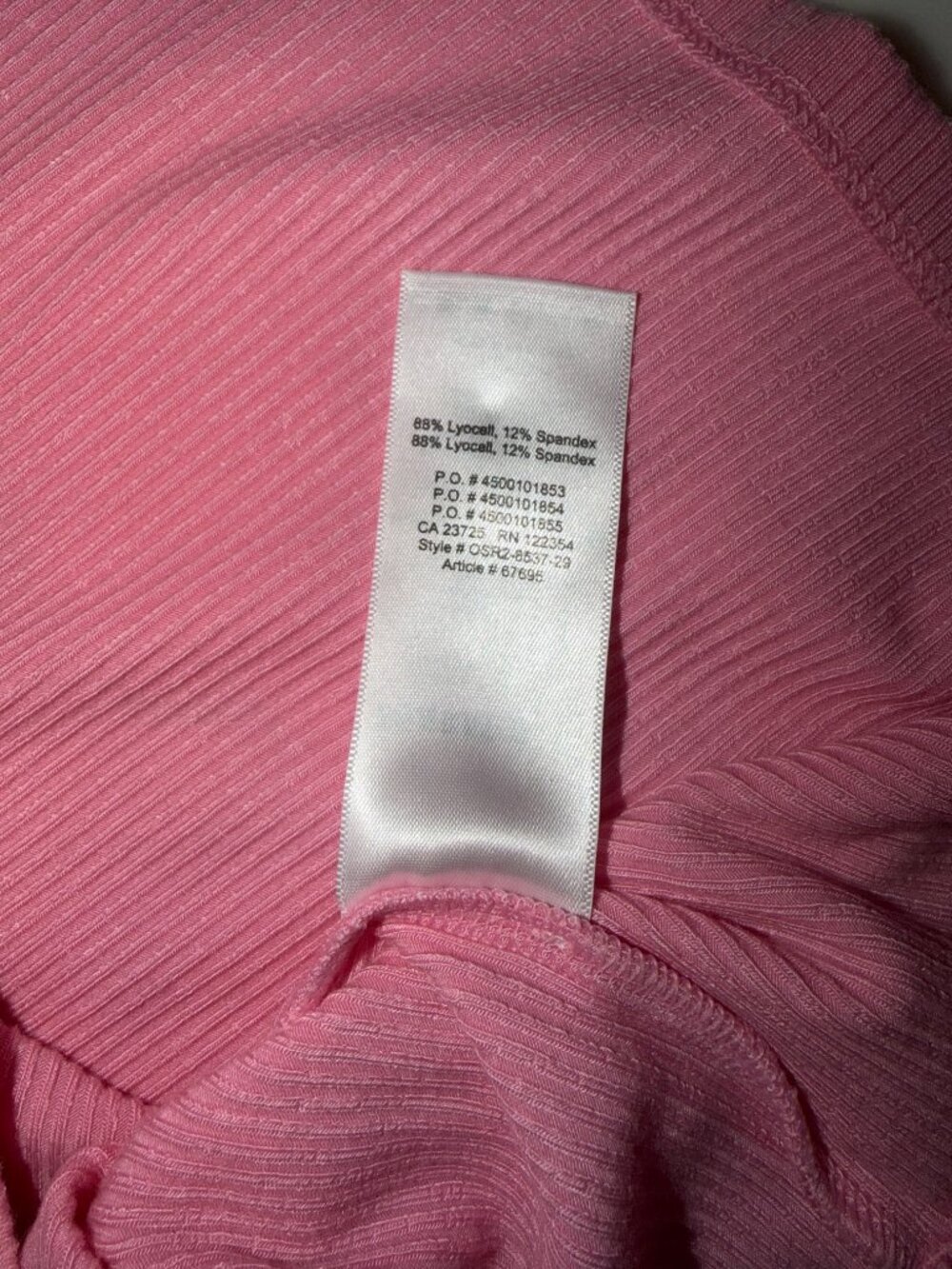 Aritzia Wilfred Free Ribbed Pink Mini Dress | V-Neck Dress - Picture 13 of 13